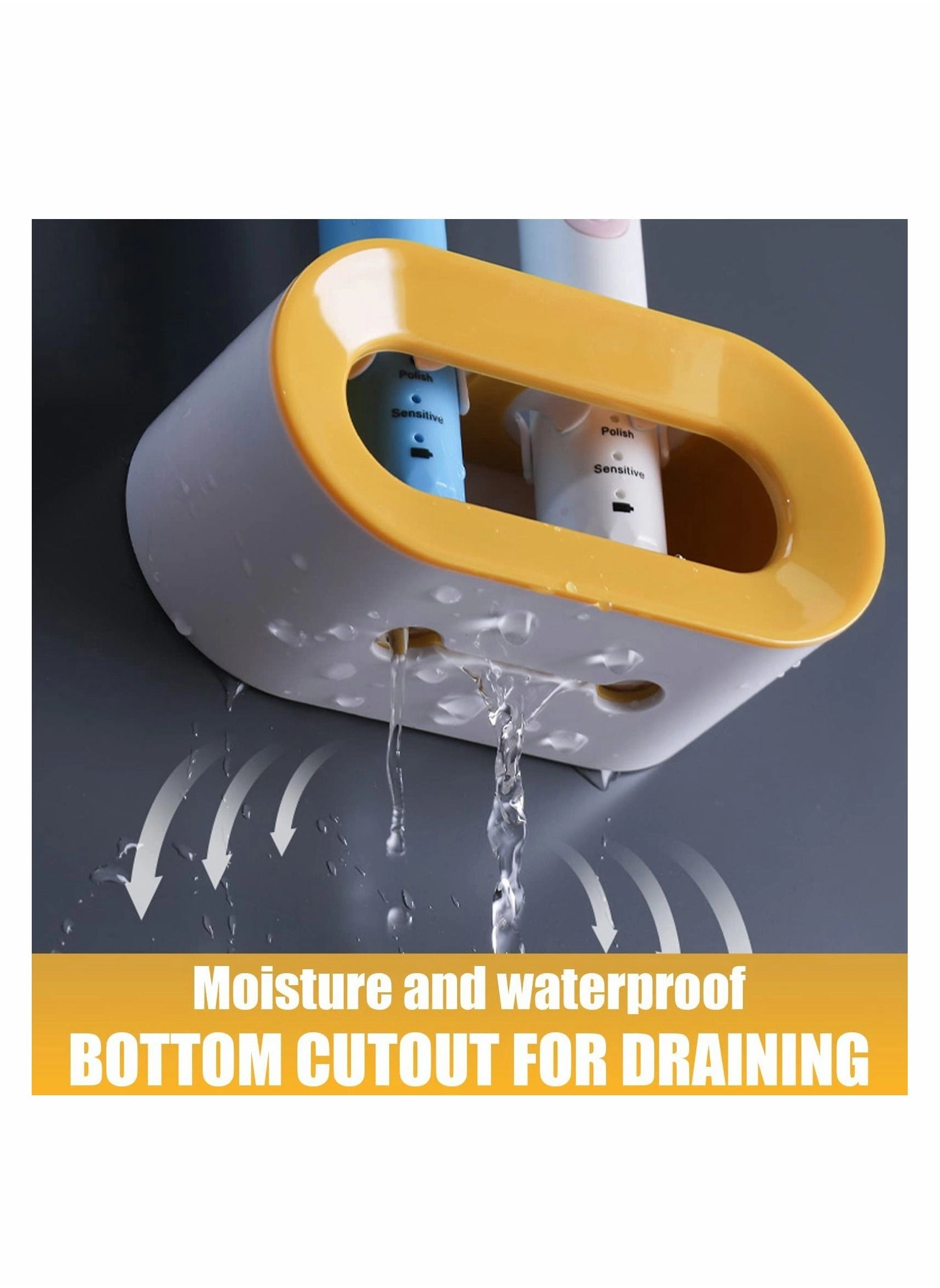 Toothbrush Holders - 2 Wall Mounted