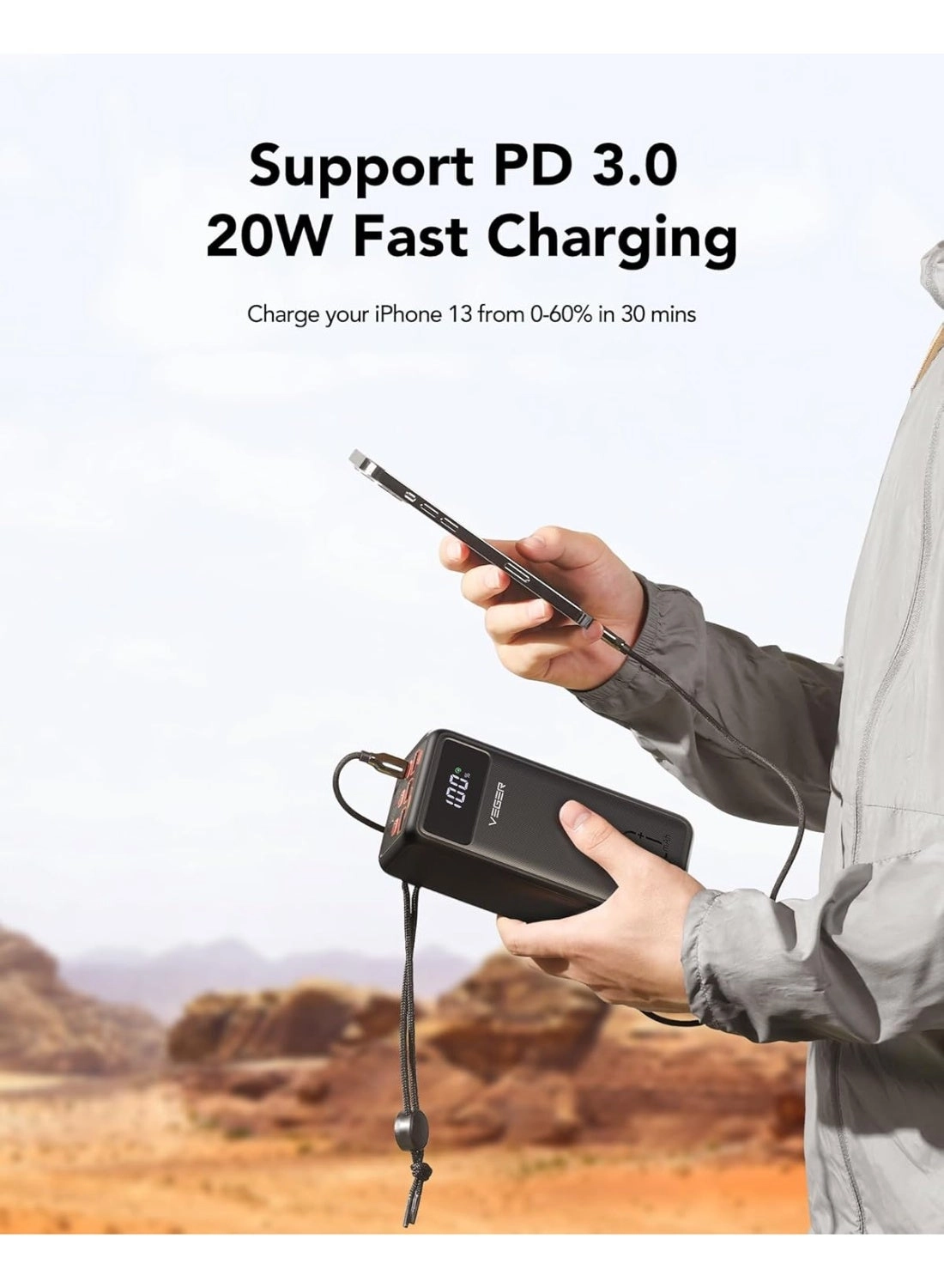 QC3 - 50000mAh 22.5w Fast charging
