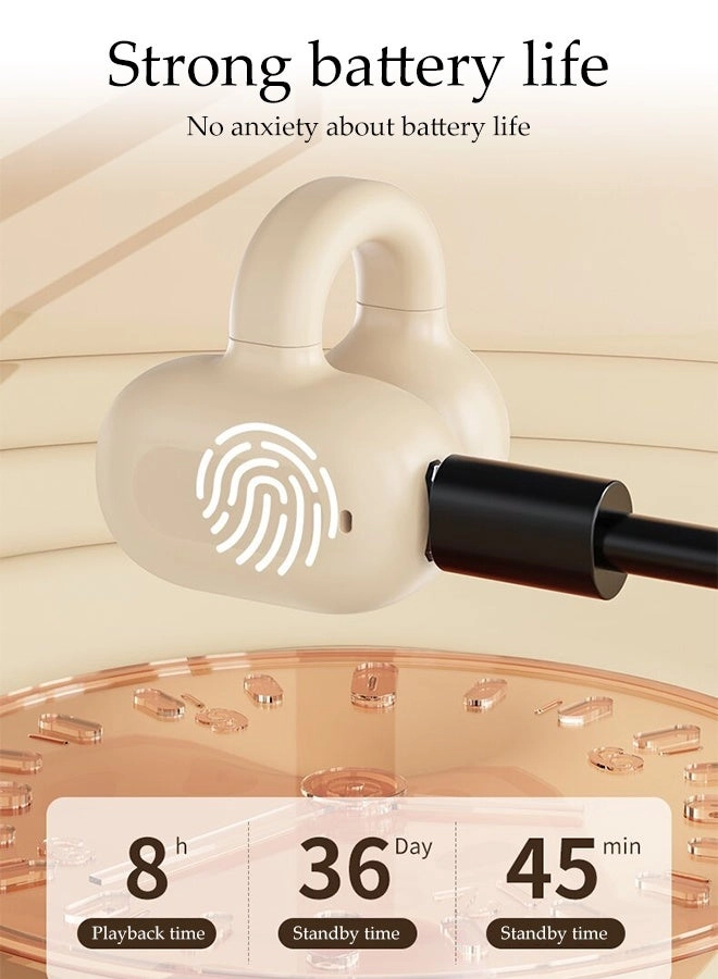 Clip On Bluetooth Earphones Wireless Earbud