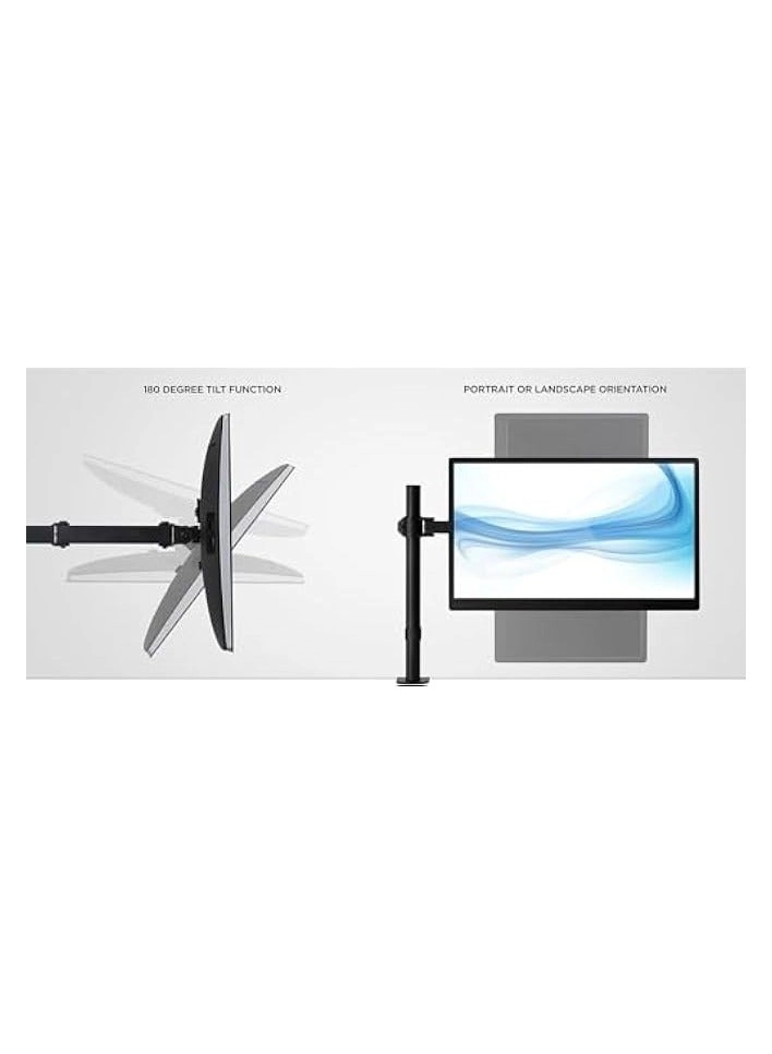 Monitor Mount Arm - Single 20 to 32 inches 75x75mm and 100x100mm