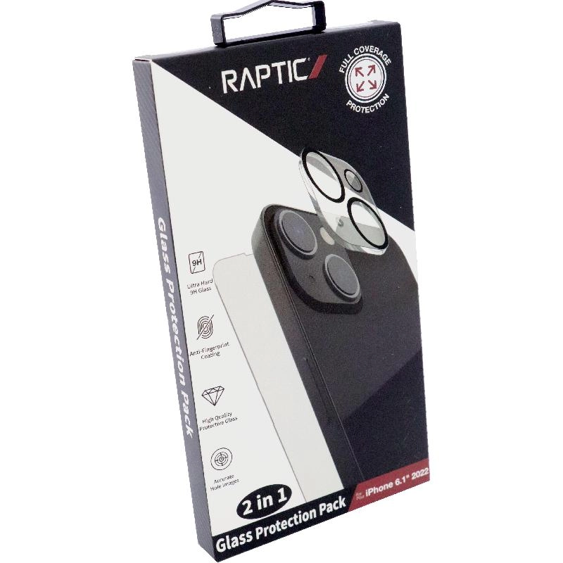 Clear Tempered Glass Screen Protector + Camera Lens Protector for iPhone 14 Pro