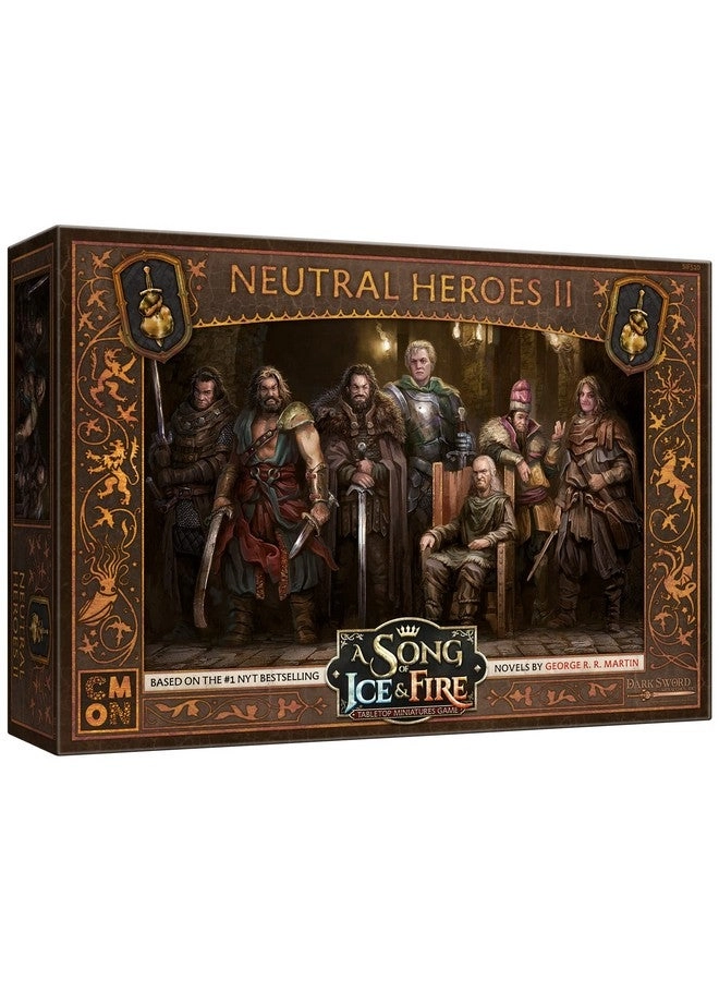 CMON A Song of Ice and Fire Tabletop Miniatures Game: Neutral Heroes II Box Set - Multilingual Edition
