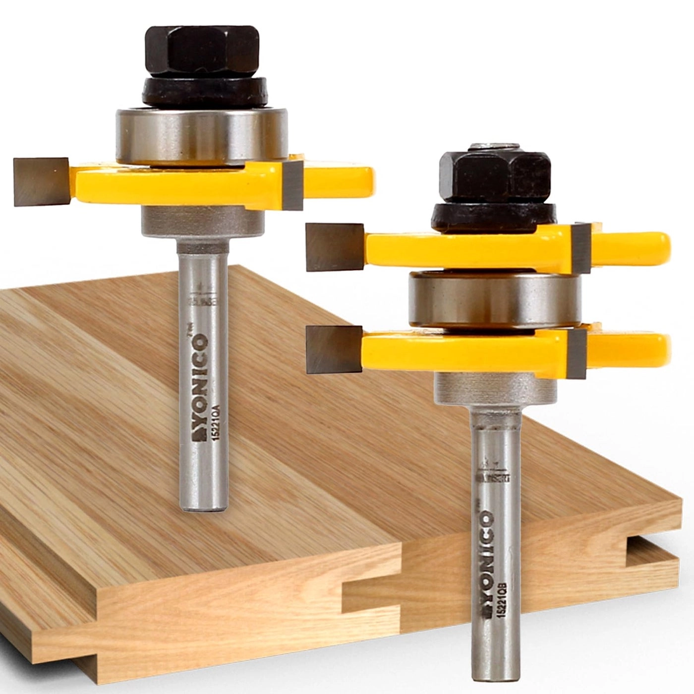 Tongue and Groove Router Bits Set - 3/4-Inch 1/4-Inch 2 Bit