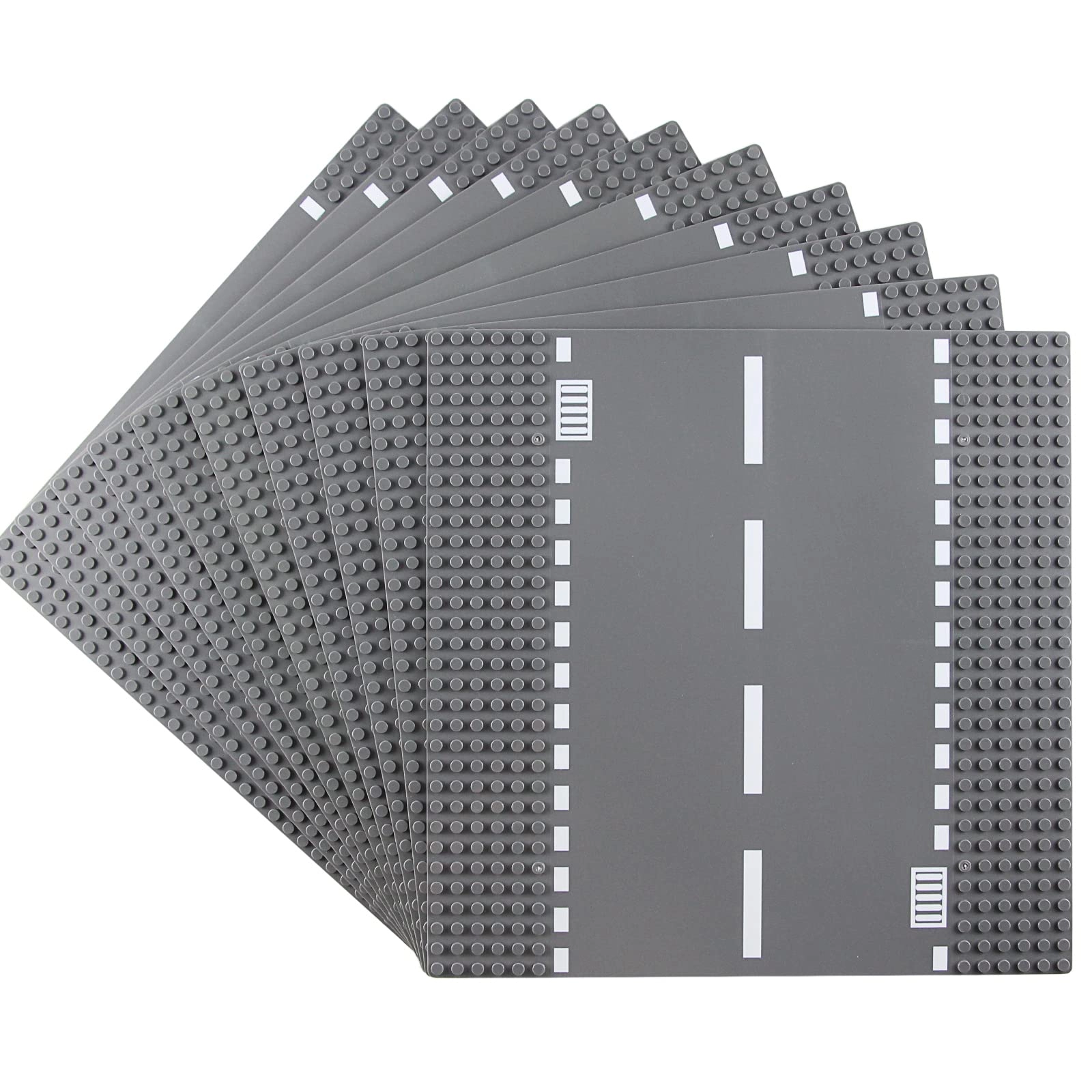 Classic Road Base Straight Plates - Building Road Baseplate