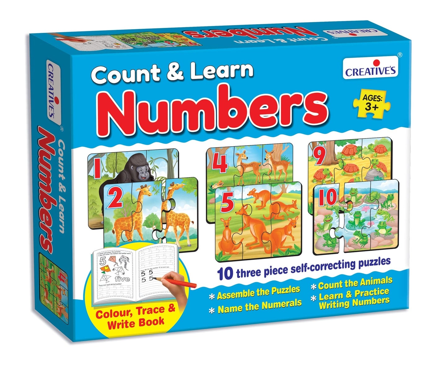Creative's Count & Learn Numbers - Ages 3+ 10 pieces