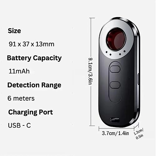 Hidden Camera Detector - Anti-Theft Alarm USB Rechargeable