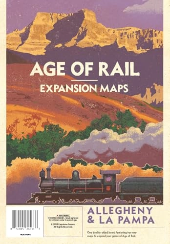 Age of Rail: Allegheny & La Pampa - Double-Sided Expansion Map