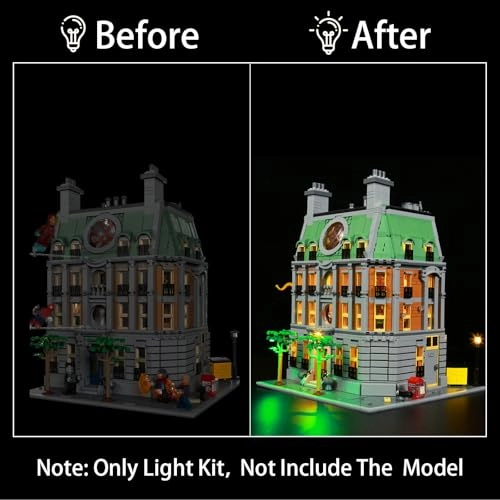 Lighting Kit 76218 - Plastic Sanctum Sanctorum less than 5V for LEGO Sanctum Sanctorum 76218
