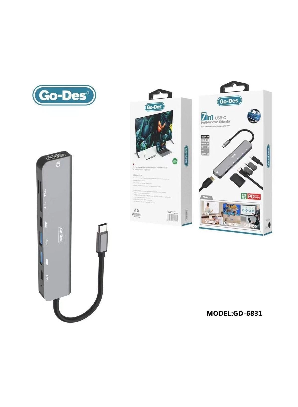 GD 6831 - USB C Adapter Ethernet Port