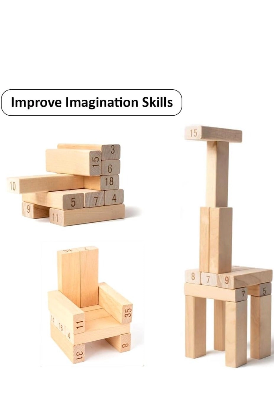Tumble Tower - Kids and Adults 54 pieces
