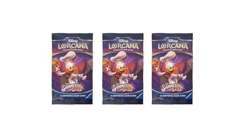 Lorcana Shimmering Skies 12 Card Booster Pack - 3pcs