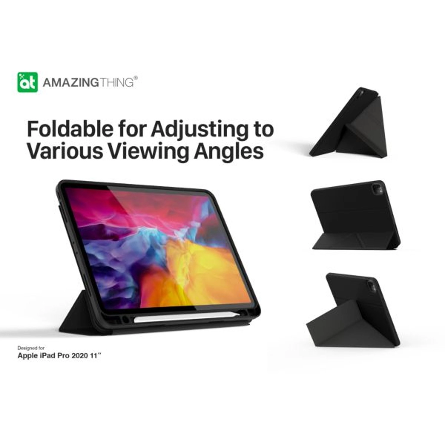 Folio Case with Pencil Holder for iPad Pro 11-inch (2020)