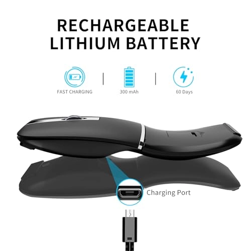 Arc Travel Mouse - Bluetooth 2.4G Wireless