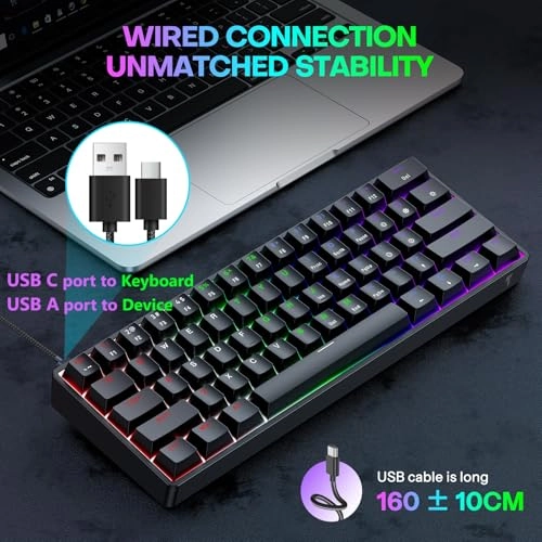 Mechanical Gaming Keyboard - QWERTY Wired