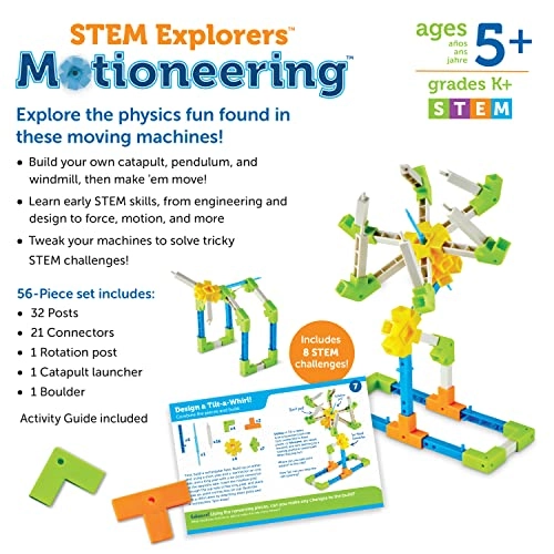 STEM Explorers Motioneering Engineering - 5 - 9 years 56 pieces