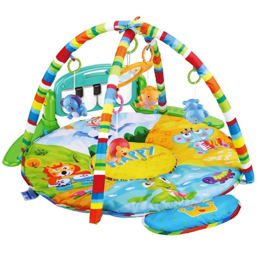 huanger Baby Play Gym Round Piano Mat Activity Center - 0 month and above