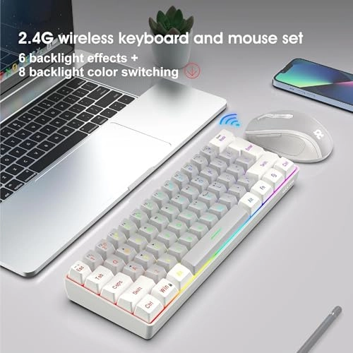 Gaming Keyboard and Mouse Combo - AR/EN Wireless