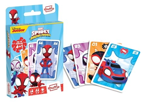 Spidey and His Extraordinary Friends: 4 Games in 1 - Card Game (French)