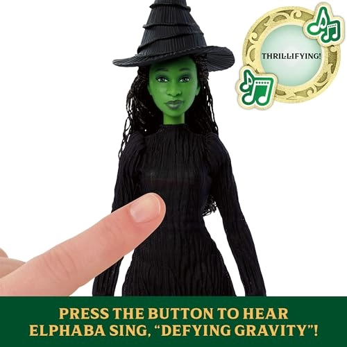 Elphaba Singer Doll - Plastic green skin singing Ages 4+