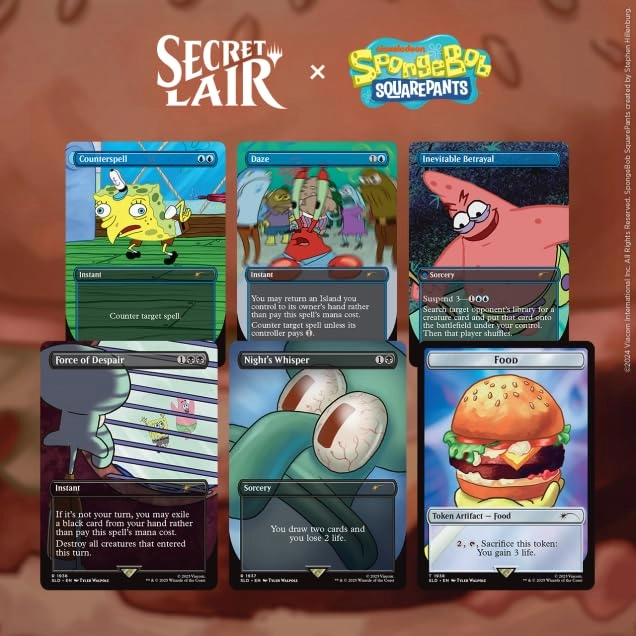 Wizards of the Coast Secret Lair x Spongebob Squarepants: Internet Sensation - 28pcs
