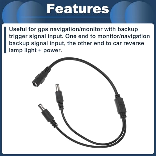 Reverse Rear View Parking Camera Video Cable - BNC+DC