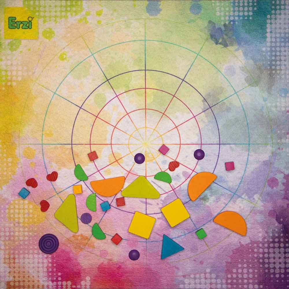 Wooden Mandalay Rainbow Toys - Suitable for 3 years and above 102 pieces