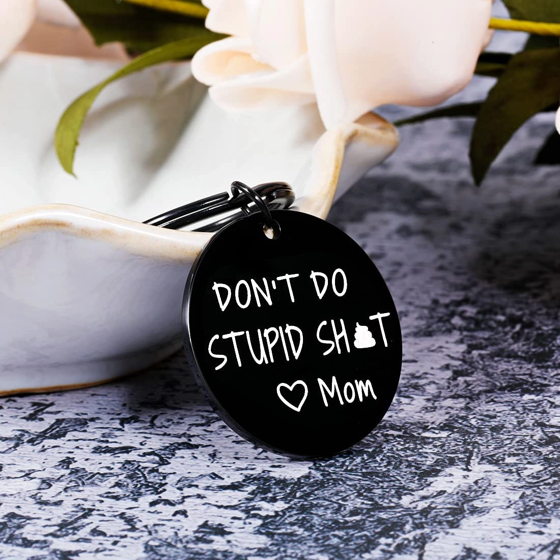 Funny Keychain - Humor-Mother-Teenager