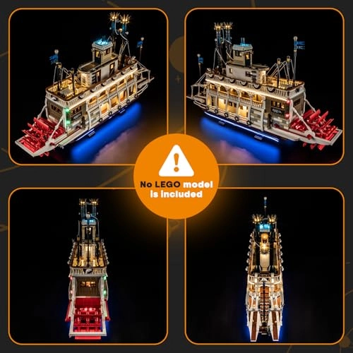 LED Light Kit for LEGO River Steamboat 21356 - Plastic 1