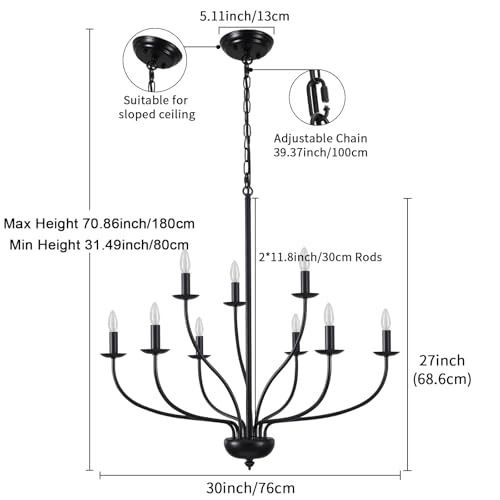 Pendant Light - 30 to 180 cm