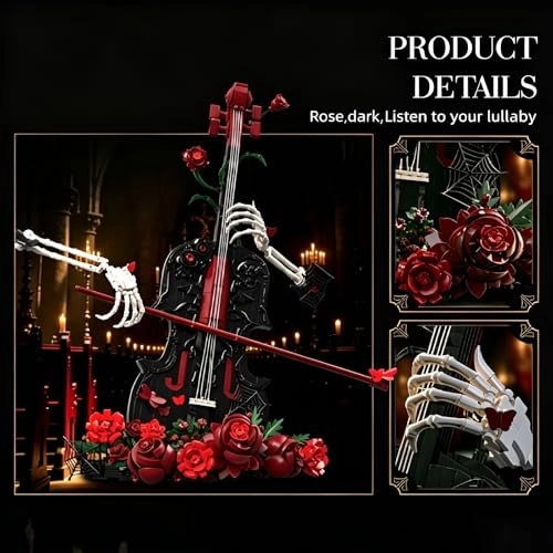 Gothic Roses Violin - 1429 pcs