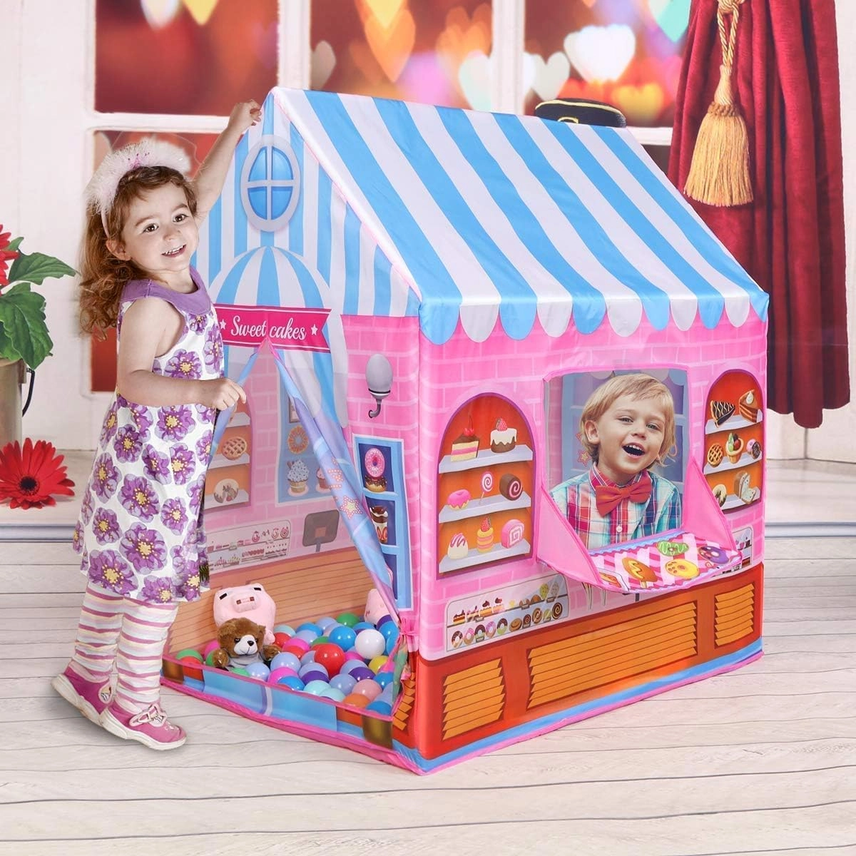 Candy Castle Playhouse - 93*69*103CM Multicolor