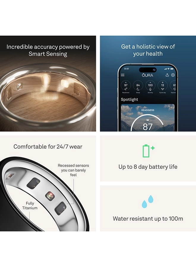 Ring 4 - Size 8 Black