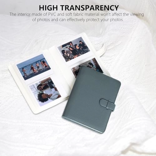 4.25x3.5" 80 Pockets PU Leather Photo Album