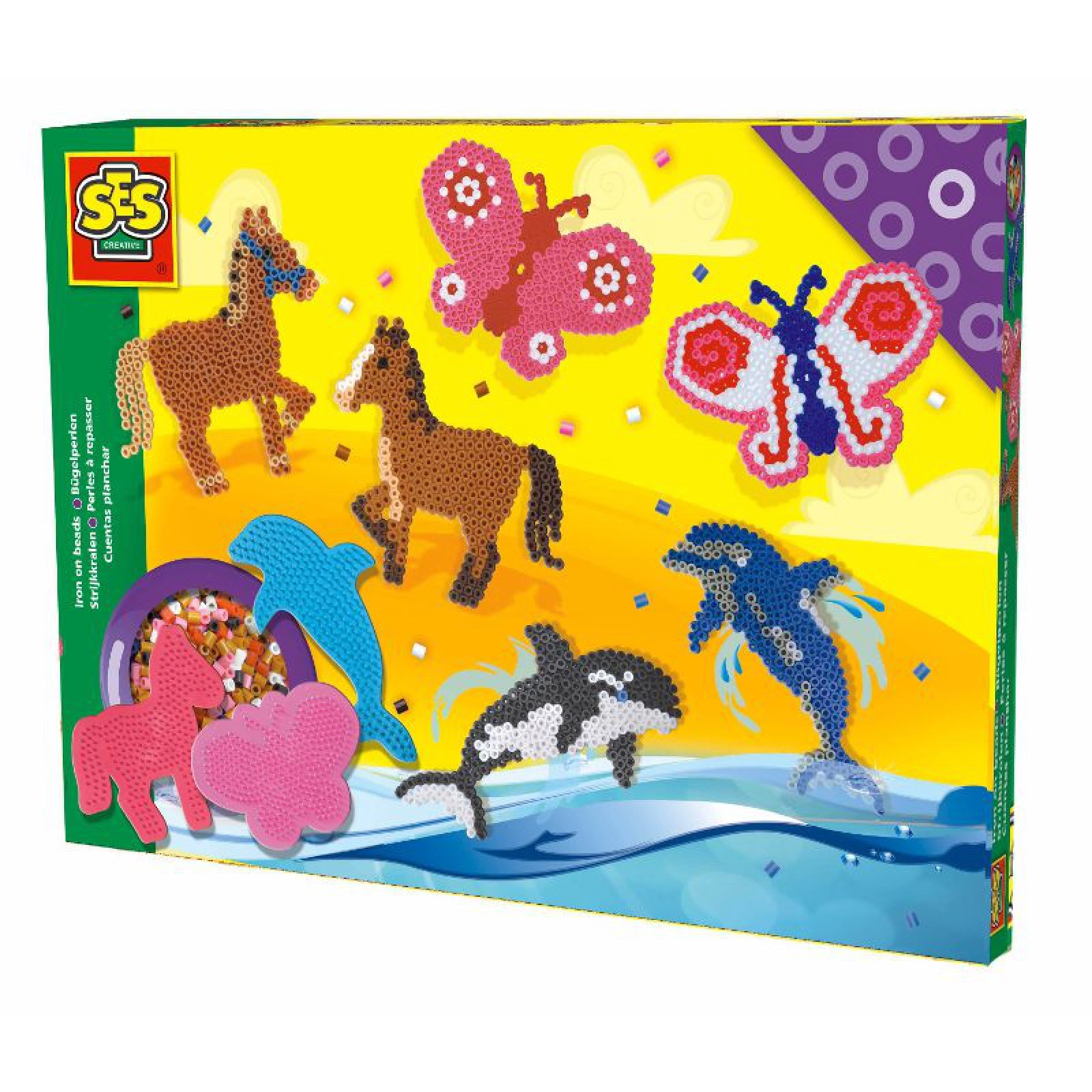 SES Creative Iron-On Beads - Animals 9 piece(s)