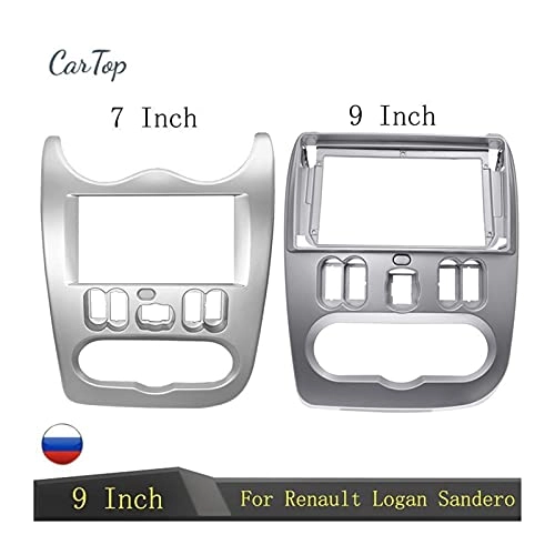 Double Din Car Radio Fascia Frame Adapter Panel - Logan Sandero Duster NP200 2009-2013 2007-2011 2008-2012 2010-2013 2009+