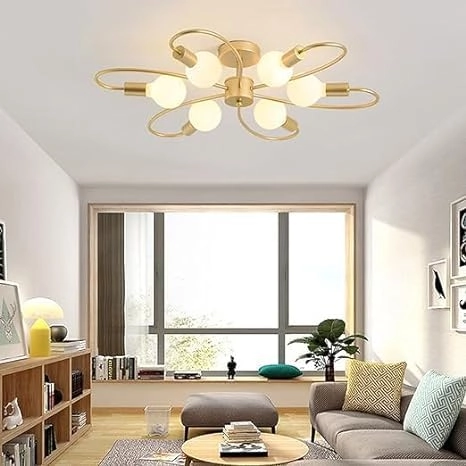 GOLD 6 LIGHT 151 CHANDELIER