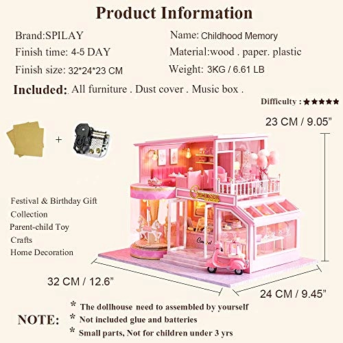 DIY Miniature Dollhouse Kit - 124 scale