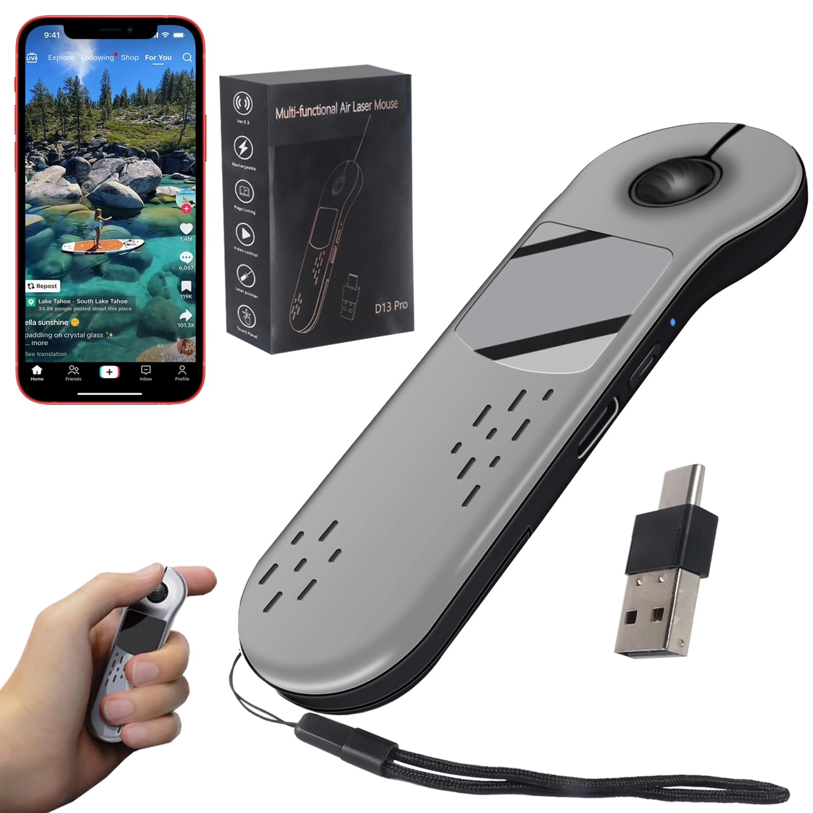 Justdfine Wireless Mouse - Bluetooth