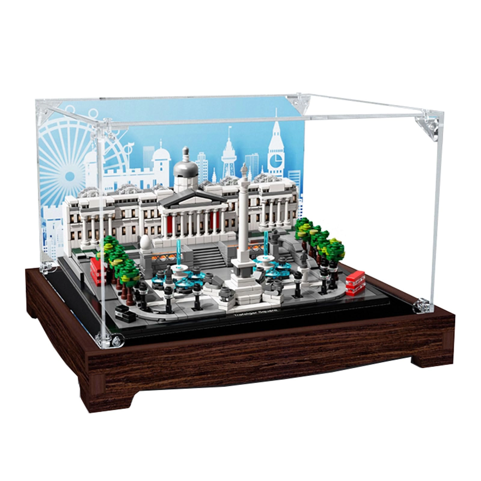 Acrylic Dustproof Case for Lego 21045 Architecture Model - 27 x 24 x 16 cm