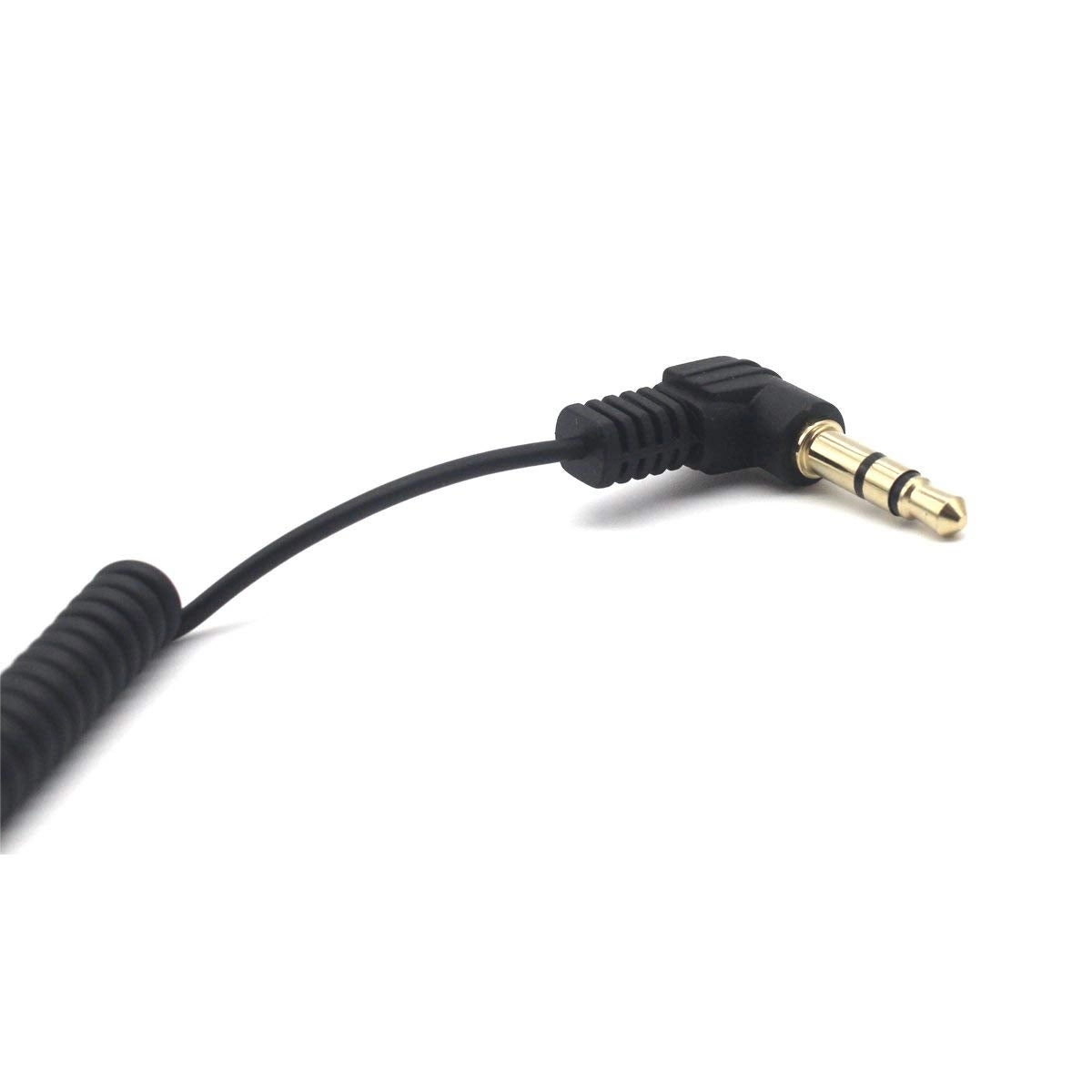 3.5mm TRS Extension Audio Coiled Cable - 30cm Pack
