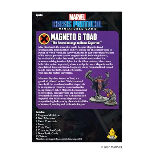 Marvel Crisis Protocol: Character Pack: Magneto and Toad
