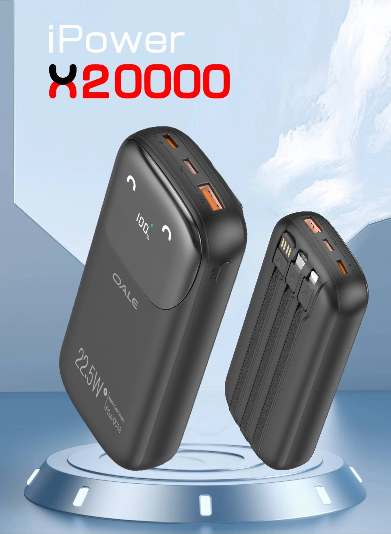 Power Bank - 20000 Watt-hour 22.5w