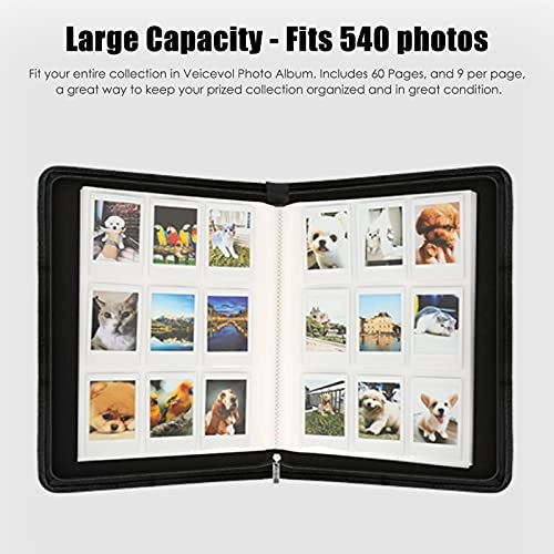 2x3" 540 Pockets Faux Leather Photo Album