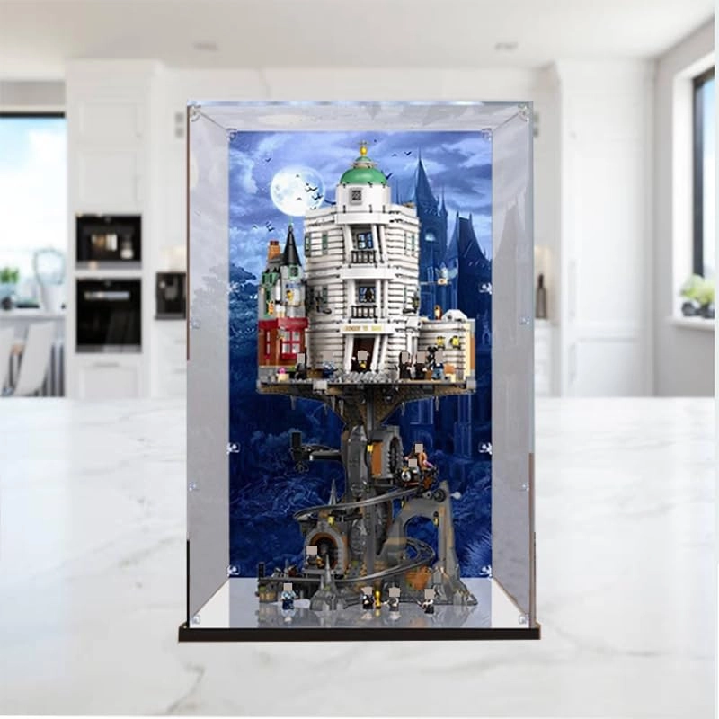 Clear Acrylic Display Case for Lego 76417 - Collectors' edition Gringotts Wizarding Bank