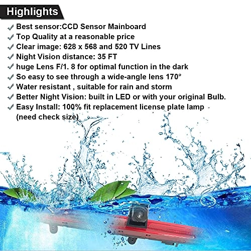 Reversing Camera - Night vision 628 x 586 pixels