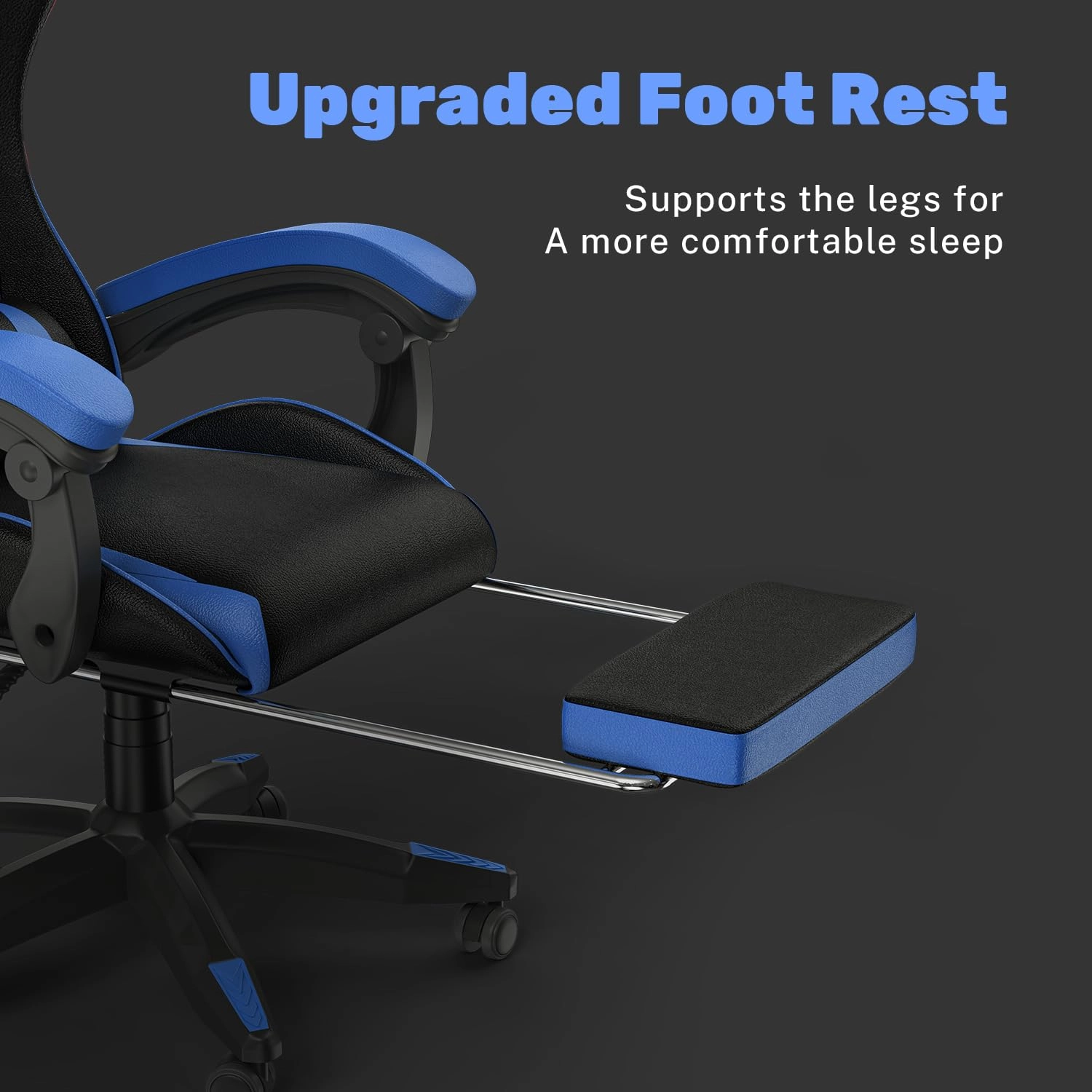 gaming chair - Red With Footrest