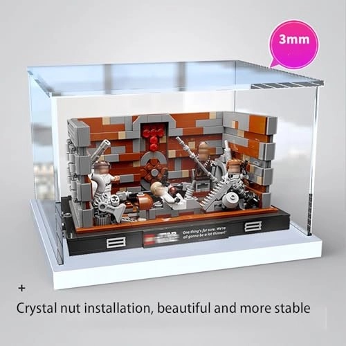 Display Case - 75339 Black Base (3mm) 25 x 20 x 15 cm