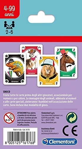 Sapientino Animals Playing Cards - 4 years and up 66 pieces
