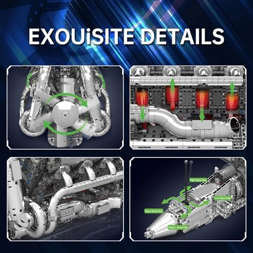 V8 Twin-Turbo Engine (10168) - Battery and Motor