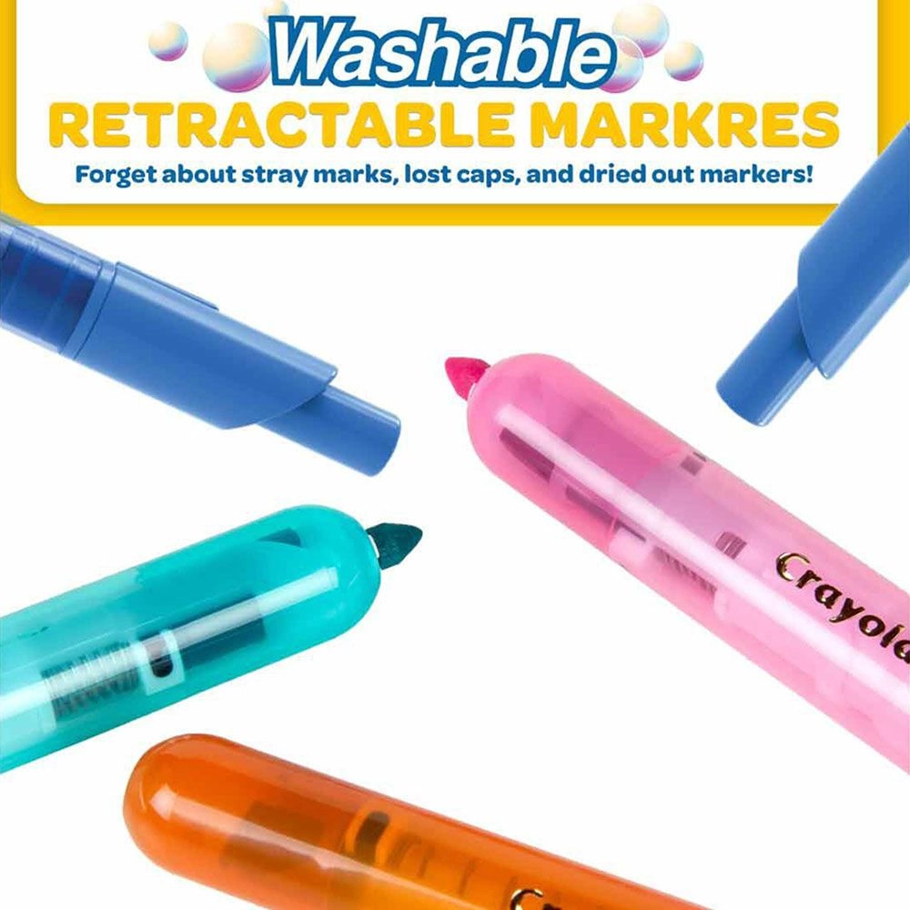 Clicks Retractable Markers - 10 different shades conical tips